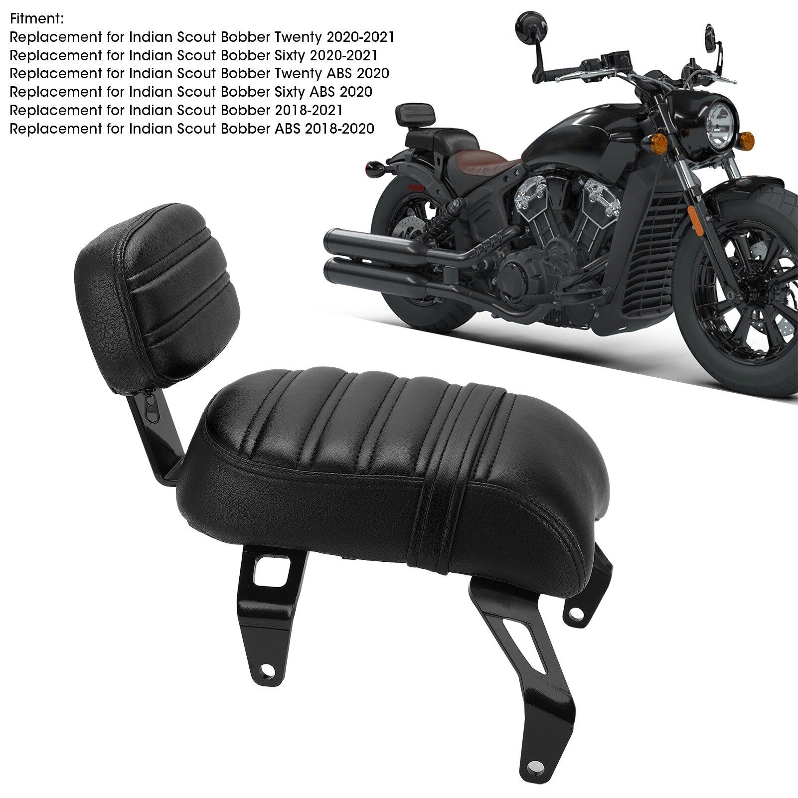 Multi Purpose Rider Driver Passenger Backrest Sissy Bar For Indian ...