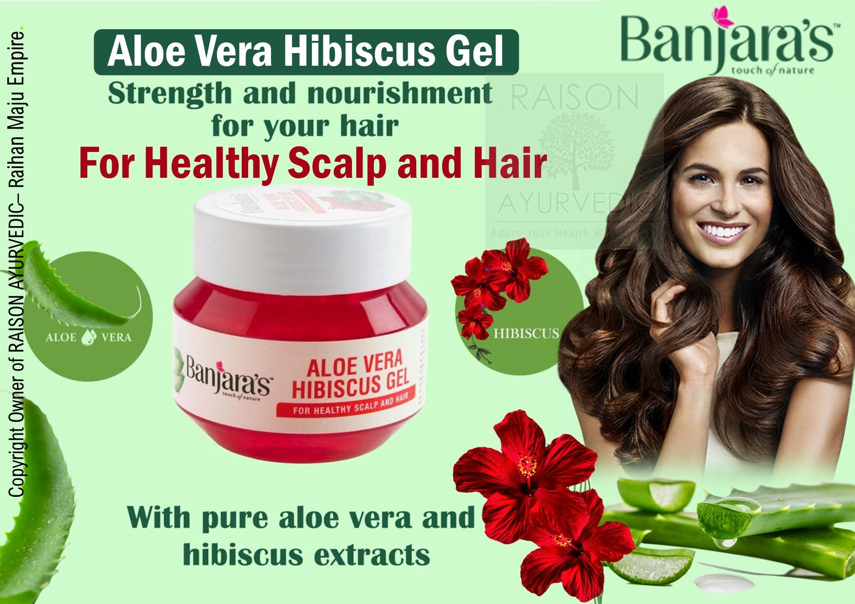 Banjara's Aloe Vera Hibiscus Gel 100gm- for Healthy Scalp and Hair | Lazada