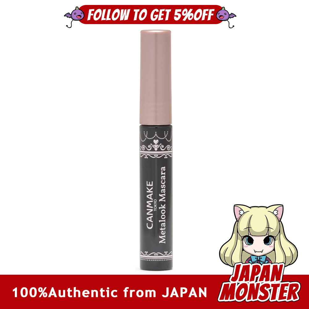 Canmake Metal Look Mascara 01 Black 4.0g Mascara Metal Comb Bundled Eyelashes Curl Up Curl Keep Japan