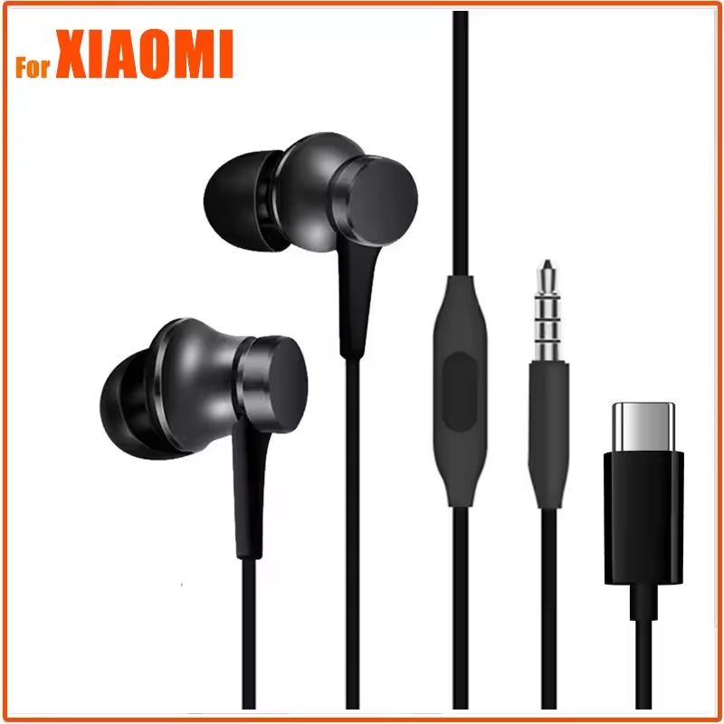  Hàng chính hãng ﻿Type-C 3.5mm Tai nghe có dây cho Xiaomi 15 14T 13 12 Pro siêu nhẹ 3.5mm Tai nghe nhét tai Giá cả phải chăng cho Redmi 13 13x 14C 12 12C Xiaomi 15 Ultra 14T Pro Poco X6 Pro F6 M6 Pro X3 Pro M5S M5 X7 X6 C75 Earbuds tai nghe thể thao 
