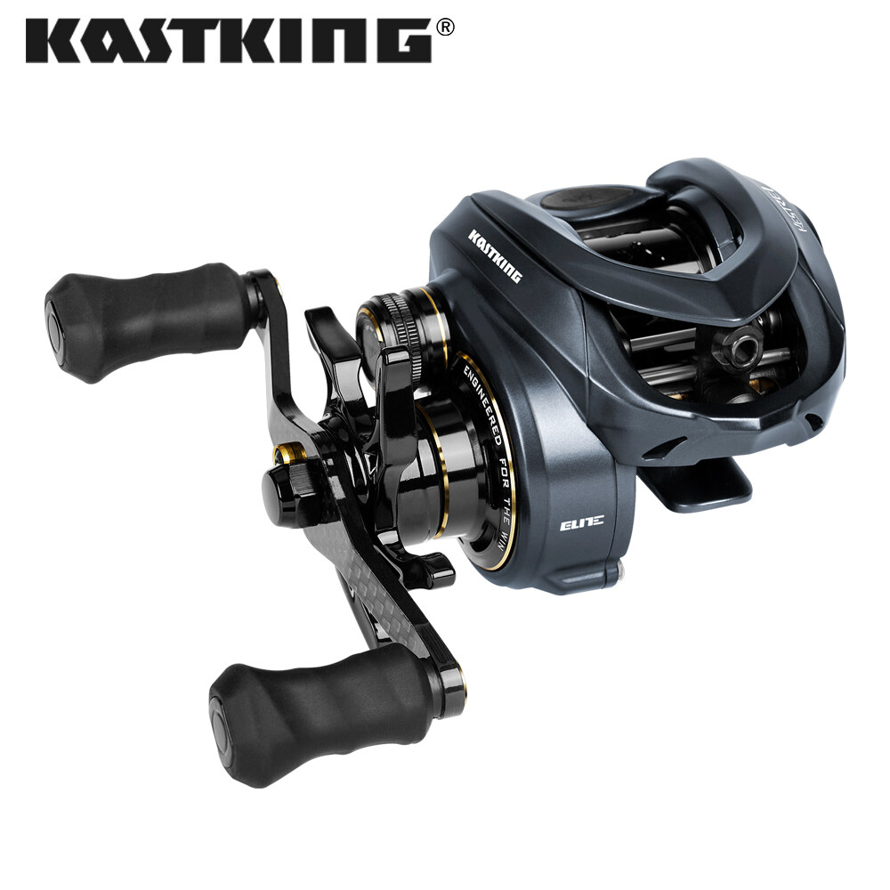 KastKing Sharky III Long Cast Baitcasting Reel 7.2:1 Gear Ratio Fishing  Reel Carbon Body 10+1Ball Bearings 8 KG Drag 184g Fishing Coil