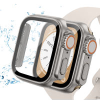 Change to Ultra Case for Apple Watch Series 11-7 & SE 46/45/44/42/41/40mm Ultra Style Bumper Cover with Tempered Glass Screen Protector