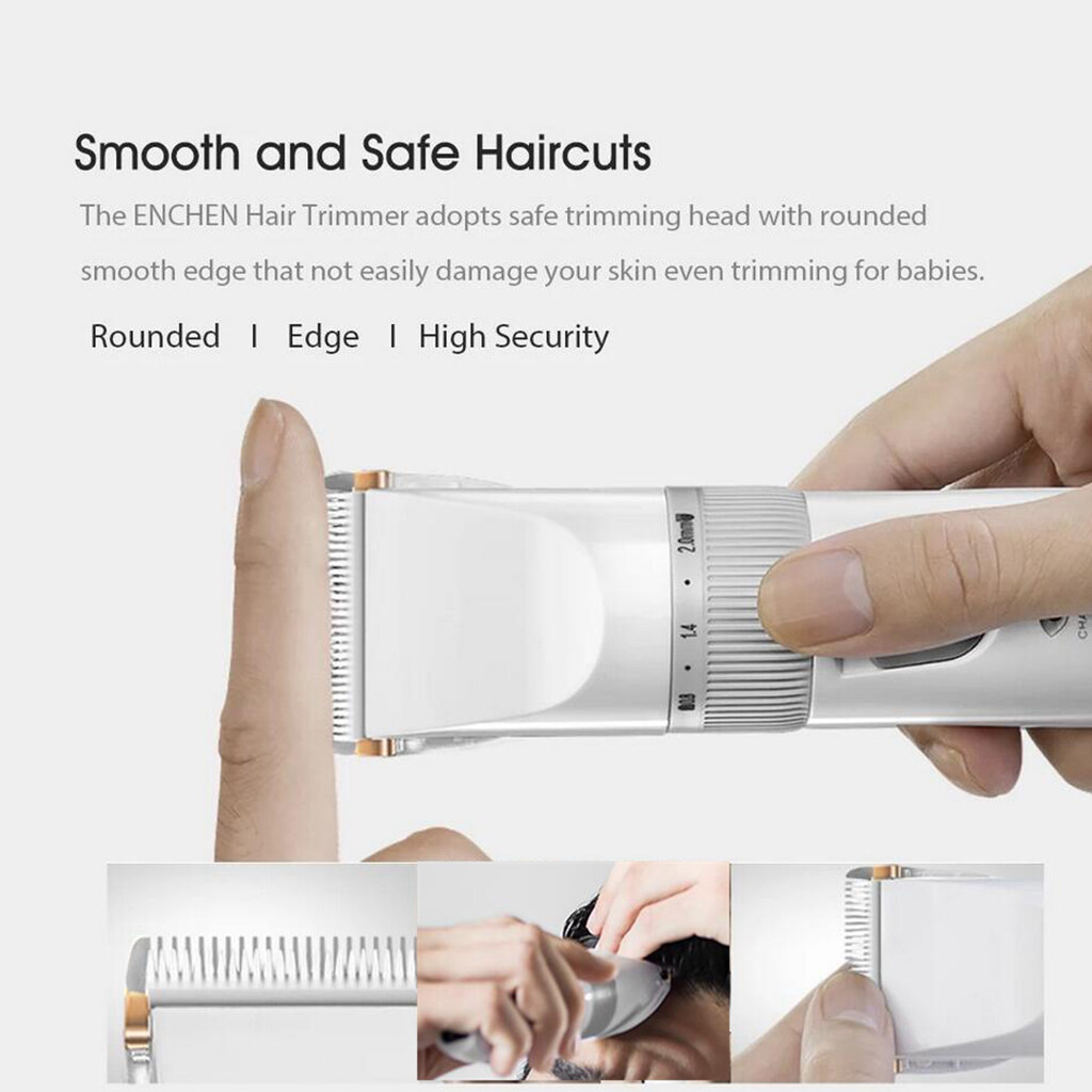 BaoBlaze Xiaomi ENCHEN Tông đơ cắt tóc chuyên nghiệp cho nam sạc USB công suất