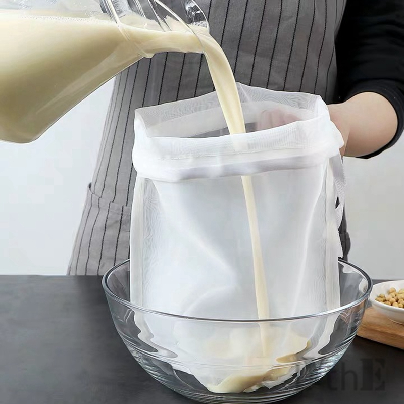 Túi lưới lọc sữa đậu nành 100 túi sữa hạt túi lưới lọc sữa chua dầu cà phê trà túi lưới lọc nylon tái sử dụng thực phẩm nhà bếp