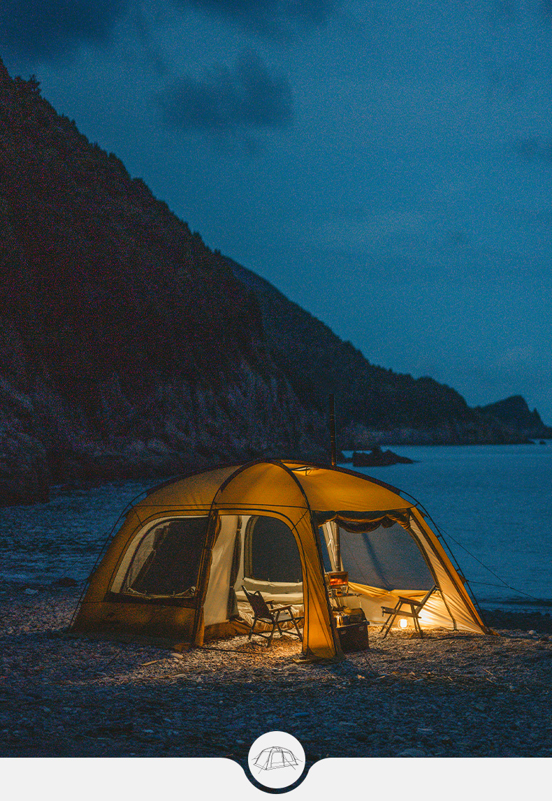 Naturehike outdoor camping dune 10.9 tent one bedroom one living room large space 4-6 person family tent · v35
