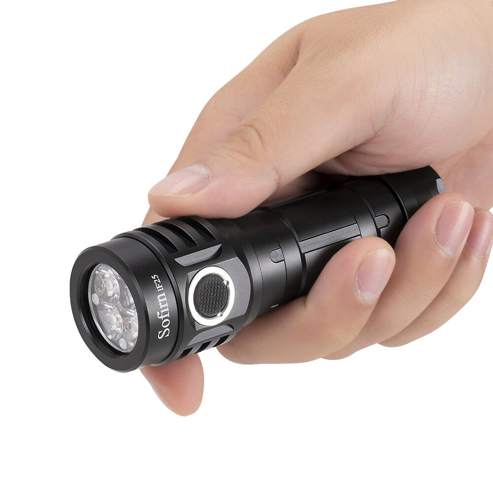 Sofirn IF25 Có Thể Sạc Lại Với Công Suất Lớn Đèn Pin LED 2500lm Nhiệt Độ Tùy Biến Màu Sắc Ánh Sáng Từ 2700K Đến 6500K 4Pcs LED Chủ Đề