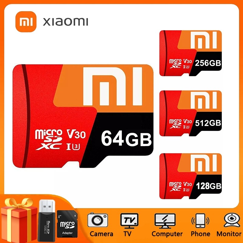 Xiaomi Micro TF Flash Memory Card 2TB-128GB Class 10 High Speed Waterproof Suitable For Mobile Phones Computers Cameras ราคา 192 บาท*ส่งฟรี