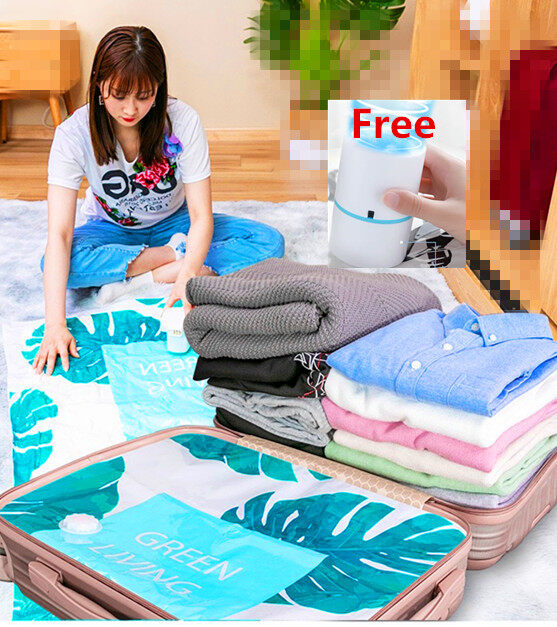 Túi Nén, Túi Đựng Chân Không Máy Hút Khí Cầm Tay (Trắng)