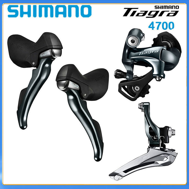 Shimano Tiagra 4700 Groupset 2x10 Speed Road Bike ST S4700 Shifter SL 4700 Flat Bar Shifter Front Derailleur Brazed On Clamp 31.8mm 34.9mm Rear Derailleur GS SS Mini Kit Bicycle Accessories store ราคา 2,703 บาท*ส่งฟรี