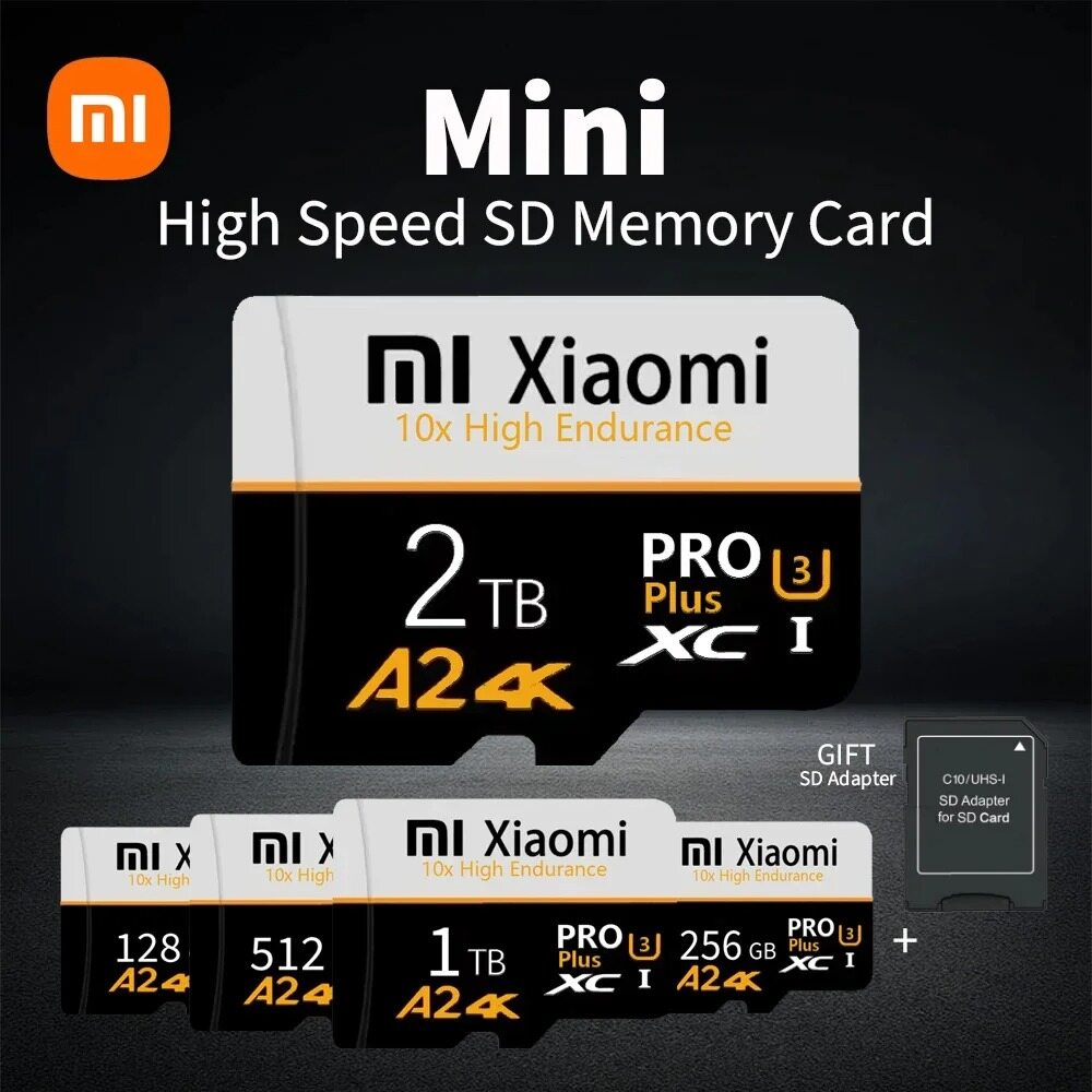Xiaomi True Capacity Micro TF SD Card 2TB 512GB Memory Cards 128GB High Speed Memory Card For Phone Nintendo Switches - ยี่ห้อ Xiaomi ราคา 159 บาท*ส่งฟรี