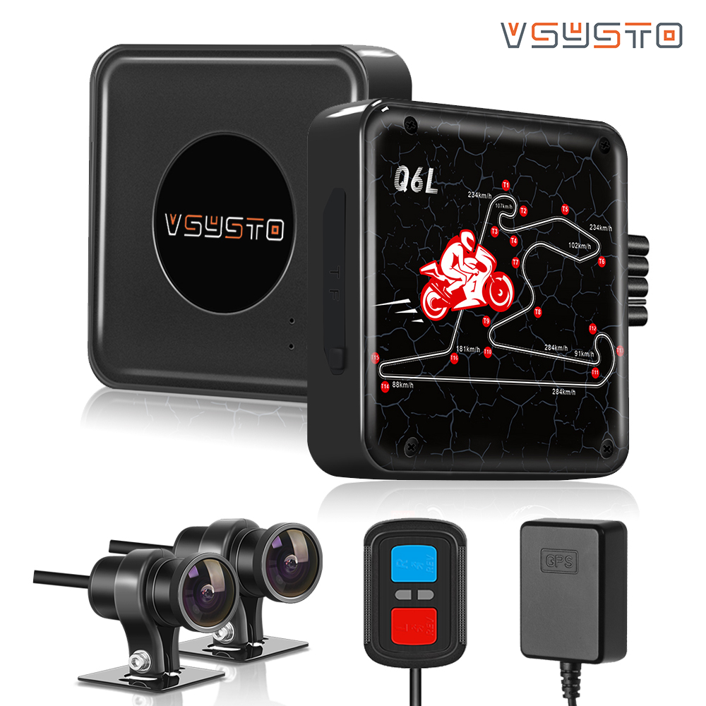 [VSYSTO Motorcycle Dash Cam Q6FL Q3DL with Wired Controller SNOY IMX307 IMX323 Support Parking Mode WIFI Connection Antenna GPS Tracking,Wired controller support parking mode WiFi connection antenna GPS tracking vsysto motorcycle dash camera q6fl q3dl wit ราคา 4,100 บาท*ส่งฟรี