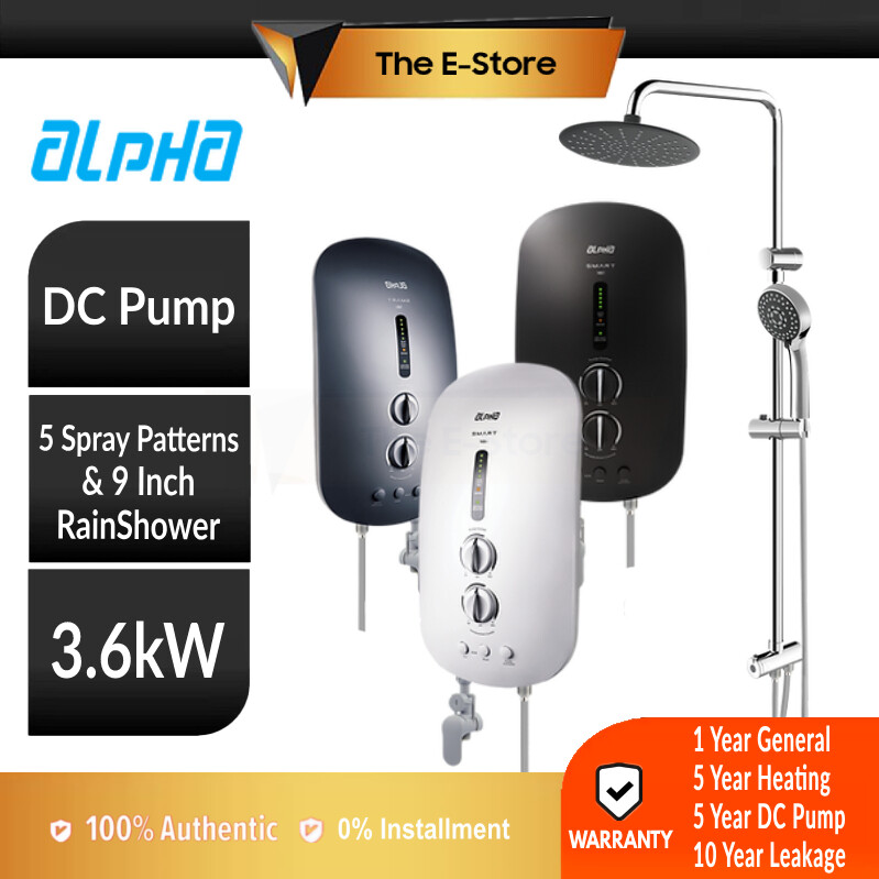 Alpha SMART 18i Instant Water Heater with DC Pump | SMART 18 i (Water  Heater with Pump Home Shower 熱水器 热水器 热水机) | Lazada