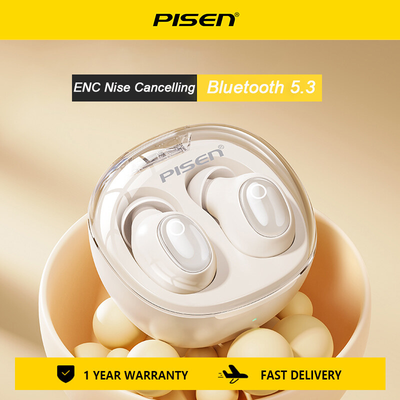Pisentws Tai nghe không dây Bluetooth 5.3 earpbuds thể thao tai nghe chống thấm nước tiếng ồn hủy bỏ tai nghe nhét tai earbuds mini cho Huawei Xiaomi Samsung iPhone
