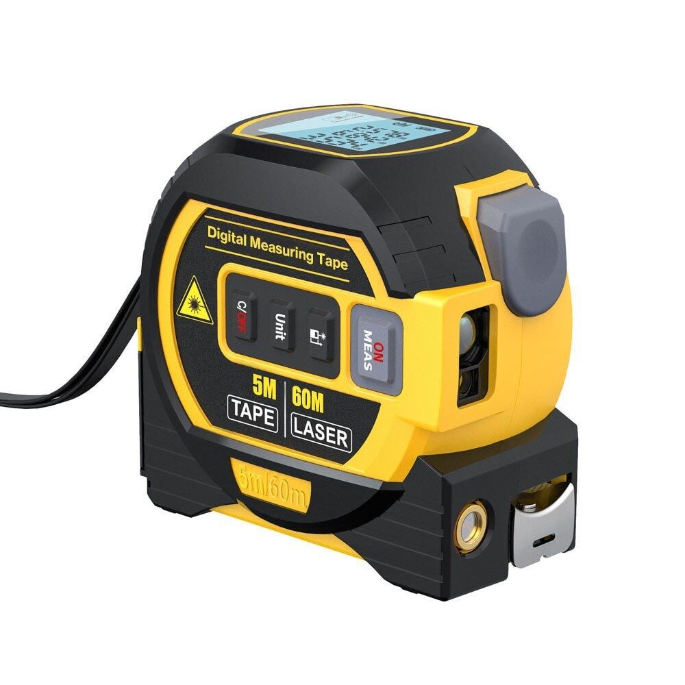 Máy Đo Khoảng Cách Laser 3 Trong 1 Thước Dây 5M THƯỚC Đo Khoảng Cách Laser 40M Thiết Bị Đo Xây Dựng