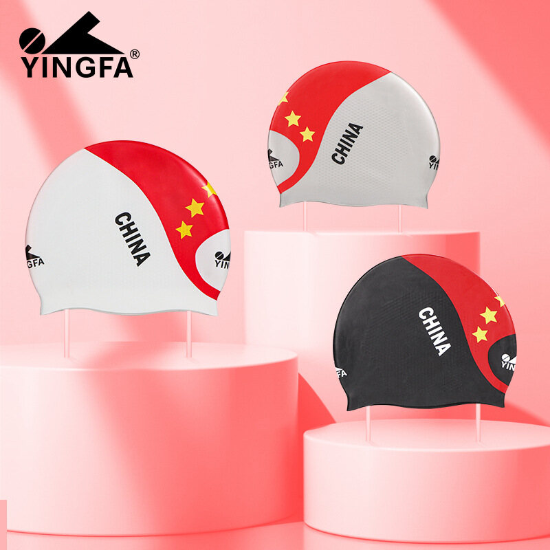 Đào tạo cap Yingfa Silicone mũ bơi không thấm nước bơi nam nữ cap Chất lượng cao phổ quát cho người lớn và trẻ em