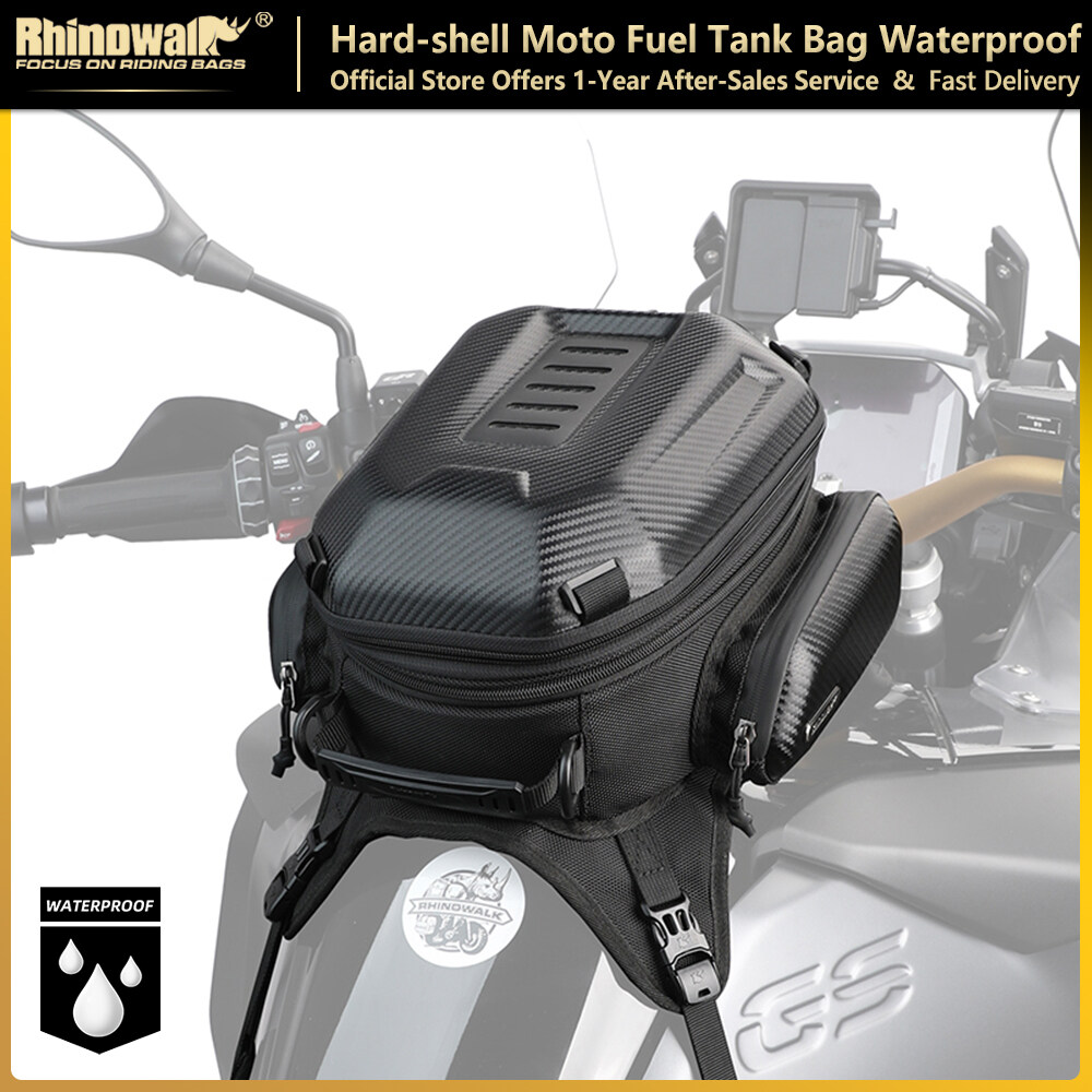 Rhinowalk Túi bình xăng xe máy không thấm nước 15l-18l mở rộng Trước Xe Máy túi với mưa che du lịch ngoài trời hành lý lưu trữ túi công sở phụ kiện xe máy
