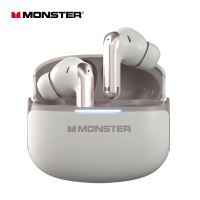Monster D02 Wireless Bluetooth Earphone Super Battery Life ANC Noise Reduction HIFI Sound Quality Panoramic Acoustics headphones HD Calling 4 Mics Gaming Earbuds