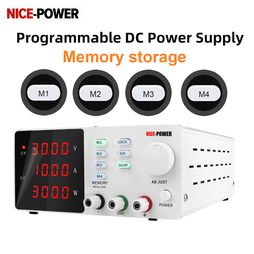 NICE-Nguồn Điện Một Chiều Có Thể Điều Chỉnh 30V 5A Công Tắc Điều Chỉnh Nguồn Điện Áp Nguồn Bộ Nhớ Lập Trình Phòng Thí Nghiệm Để Sửa Chữa PCB, SPPS-S305 Mạ