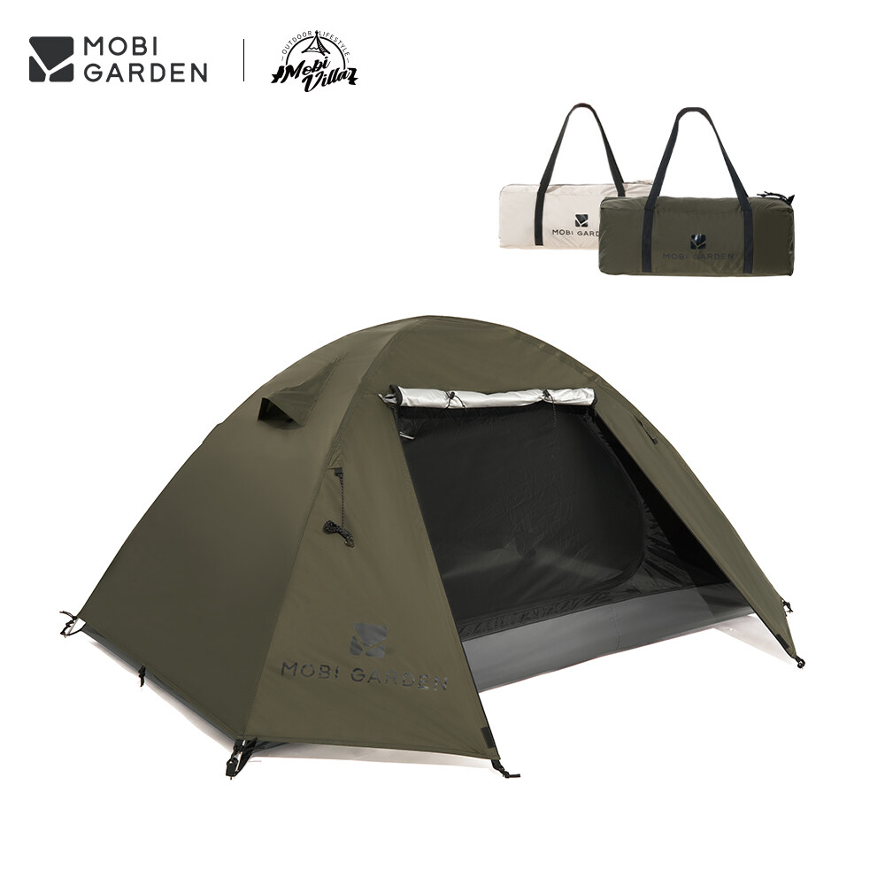 MOBI GARDEN Camping Backpacking Tent Waterproof Rainproof Hiking Silver Coated Sun Protection Easy Set Up