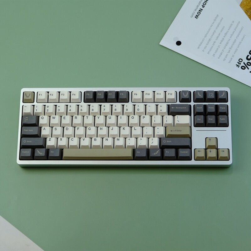 【Keycap only】gmk Olive Keycap 129 Phím Cherry Profile PBT năm mặt thăng hoa Keycaps cho công tắc Cherry MX Bàn Phím Cơ keychron/RK61/gk61/Anne Pro 2