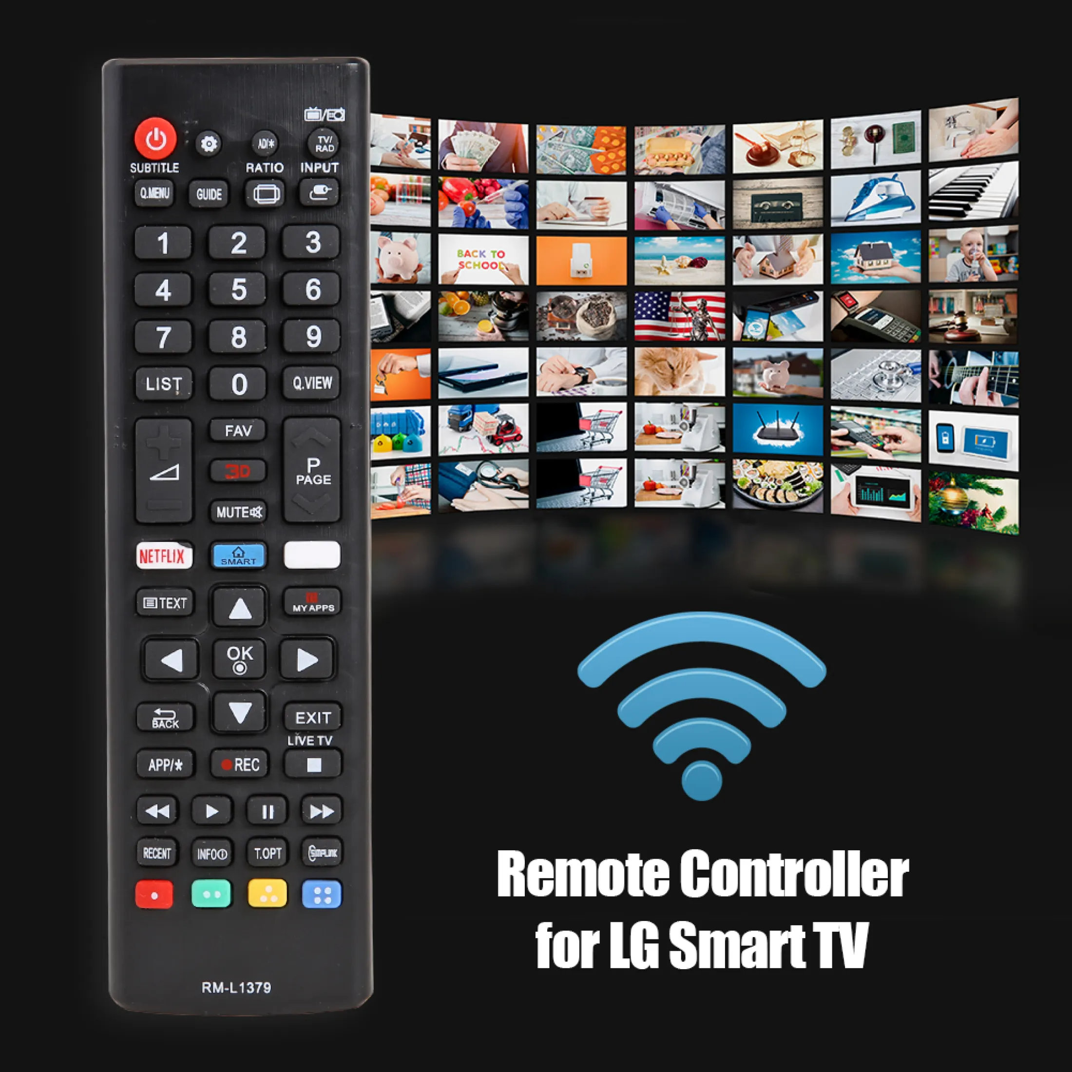 Remote Control Pengendali Pengganti Untuk Aksesori Lg Smart Tv 3d Amazon Netflix Tv Lazada Indonesia