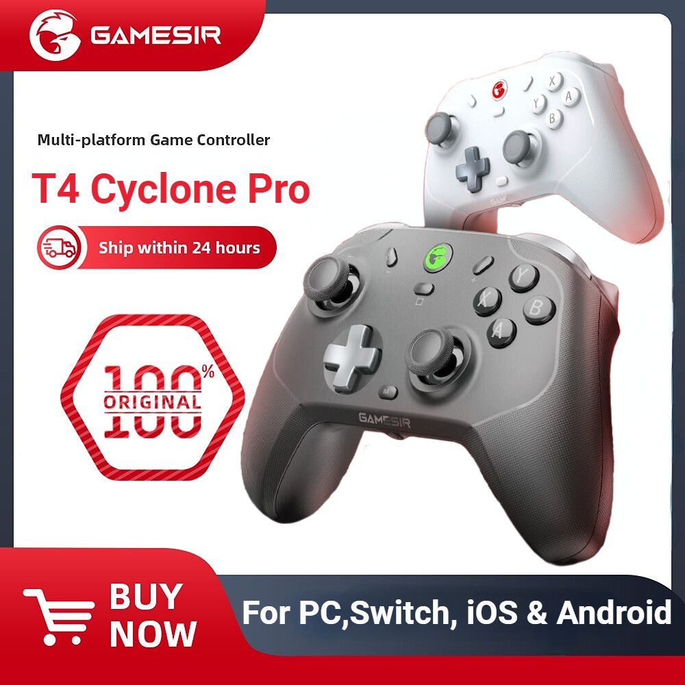 Gốc Gamesir T4 Cyclone Pro Tay cầm chơi game không dây Bluetooth Cho PC, Chuyển Đổi, IOS & Android 2.4G điều khiển chơi game Với Hiệu Ứng Hội Trường Phím Điều Khiển