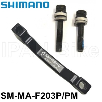 Shimano bộ chuyển đổi sm-ma-f203p/pm phanh đĩa chính hãng pm a pillar phanh đĩa giá phanh cho rotor 180mm 203mm rt86 rt81 rt56 f203p/pm