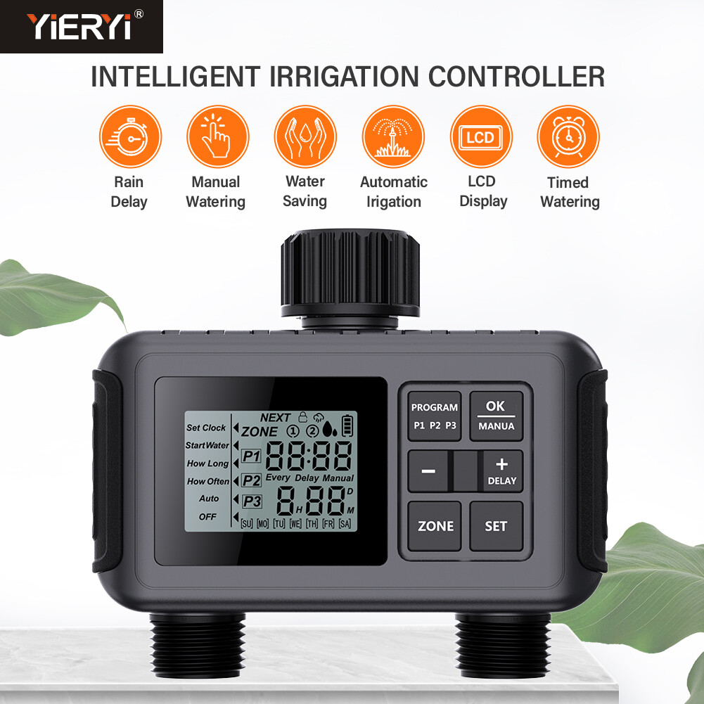 Yieryi Wifi Thông Minh tưới vườn Hẹn Giờ hẹn giờ tưới Tự Động Nhỏ Giọt Bộ điều khiển tưới nước van nước Vườn hệ thống tưới nước tự động