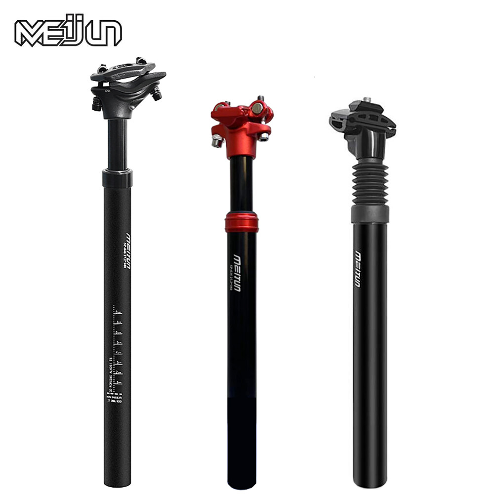 Meijun giảm xóc cốt yên xe đạp 27.2/30.9/31.6mm chiều dài 400mm cốt yên xe đạp nhôm chống sốc giảm xóc ống yên xe