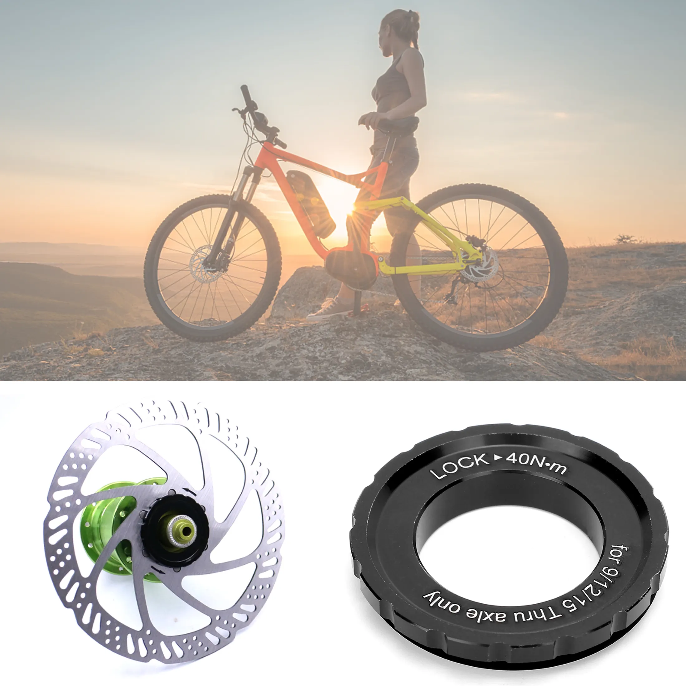 Bicycle Centerlock Bike Brake Disc cover Outdoor Rotor Tool 12//15//20MM