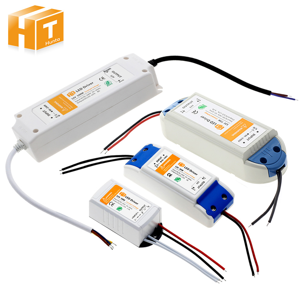 DC 12V LED Driver 18W 36W 72W 100W Lighting Transformers High Quality LED Driver for LED Strip Lights 12V Power Supply Adapter ราคา 137 บาท*ส่งฟรี