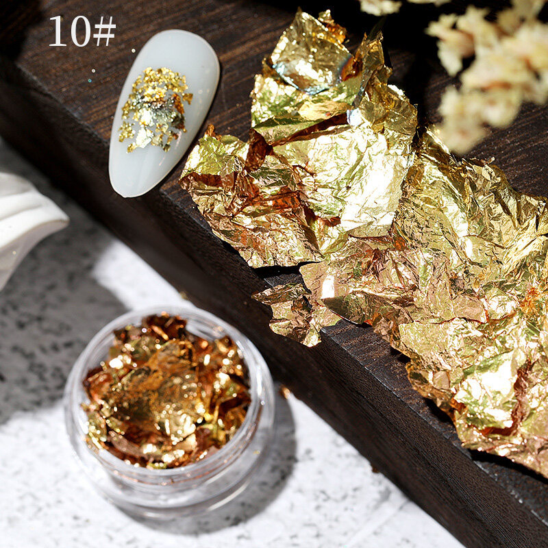 BORN PRETTY 1 Box Chameleon Nail Flakes Irregular Aluminum Foil UV Gel Polish Nail Sequins Palliette