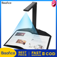 Bisofice Document Camera Book Scanner A3 A4 Size with LED Fill Light HD 16 Mega-pixels High Speed Scanning Support Multi-Language OCR Software USB Port Compatible with Windows for ID Cards Passport Books Teachers Online Teaching & Students Distance