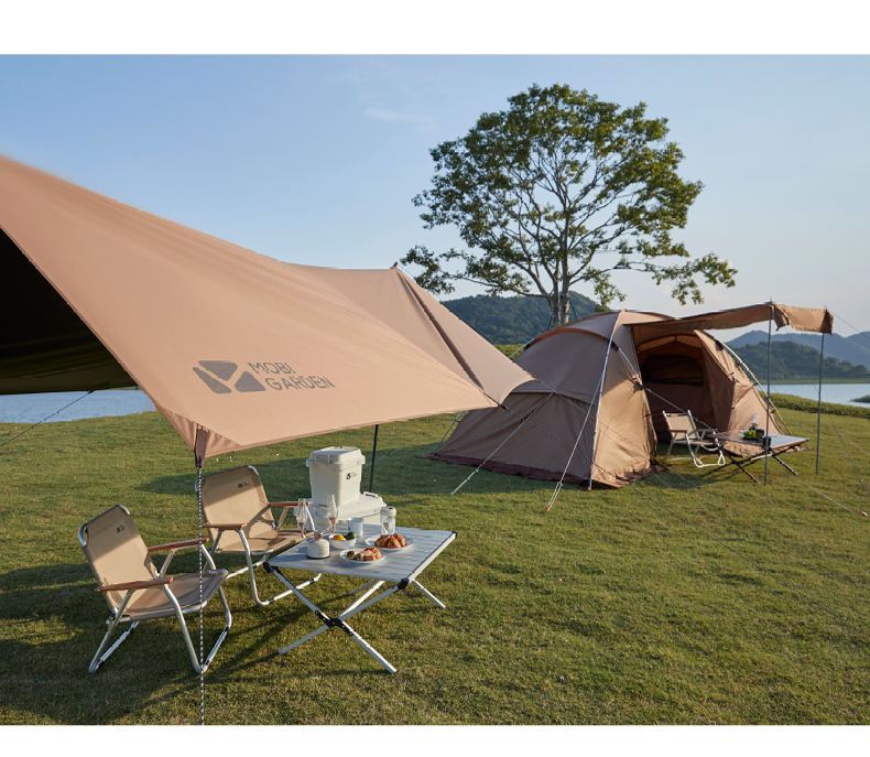 MOBI GARDEN Camping Family Tent Glamping Oxford Waterproof 4 Person Picnic Outdoor · v2