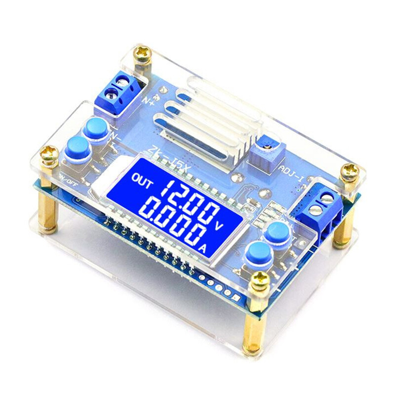 Bo mạch chuyển đổi điều chỉnh biến áp với trường hợp tản nhiệt cc cv dc 6.5-36v đến 1.2-32v 5a 75w bước xuống mô-đun điện