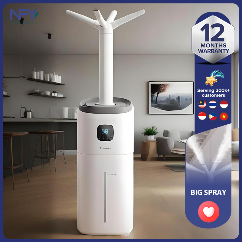 15L Large Spray Humidifier | Smart Home Essential & Bedroom Must-Have for Southeast Asia | Remote Control, Auto Dry-Off | Ultra-Quiet Top Fill Design | Expandable for Big Rooms ราคา 3,950 บาท*ส่งฟรี