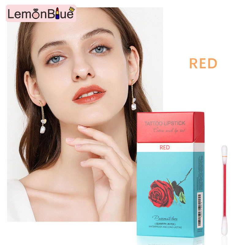 Gambar LemonBlue Swabs Stick Lip Glaze Non Stick Cup Long Lasting Lipsticks Waterproof for Women Women Swabs Stick Non Stick Cup Long Lasting Lipsticks Waterproof Perfect Gifts Lip Glaze