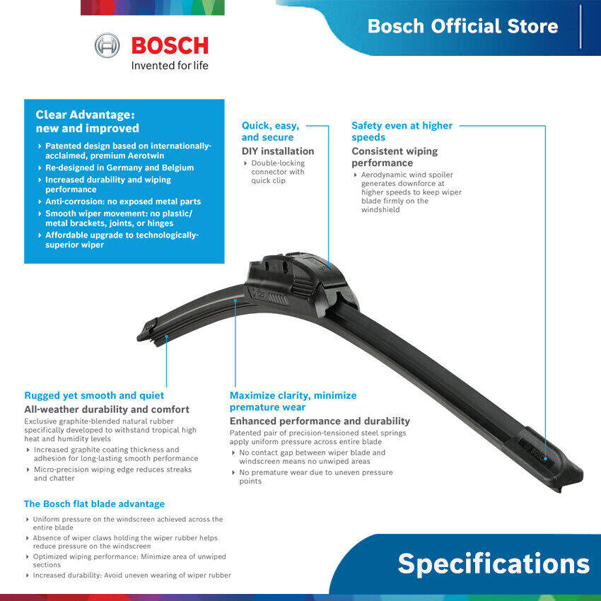 BOSCH AeroEco 26" Wiper Blade (1 Piece) | Tuning Mania