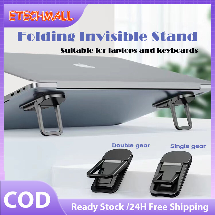 Đế máy tính xách tay cho máy tính Bàn phím chủ nhỏ vô hình đứng Non-Slip xách tay chân máy tính xách tay chủ Riser nhôm hỗ trợ điều chỉnh khung làm mát
