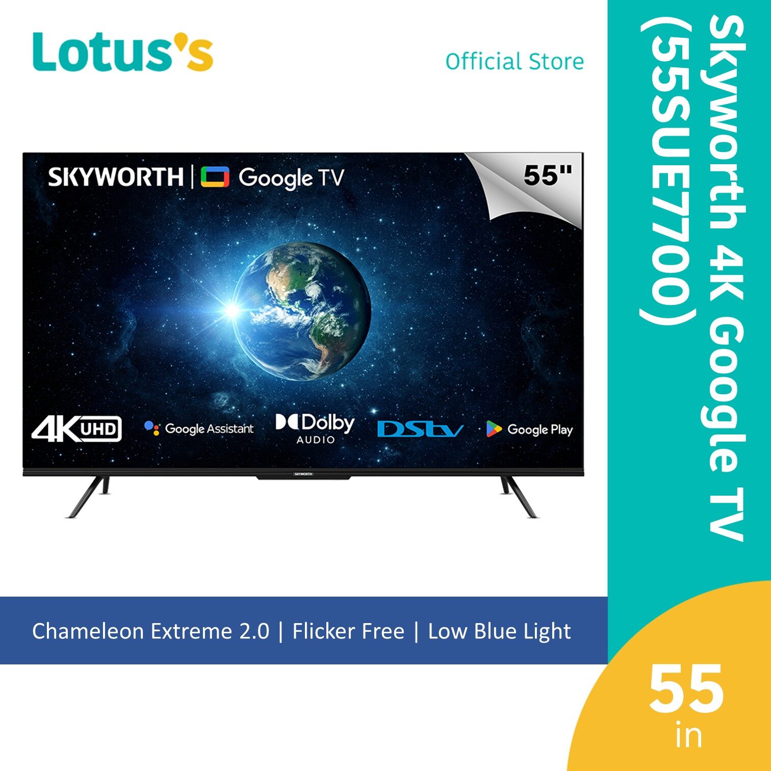 Skyworth 55" 4K Google TV (55SUE7960) Harga  1,299 Ringgit*Penghantaran Percuma