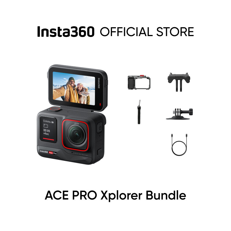 Insta360 Ace Pro - Waterproof Action Camera Co-engineered with Leica Flagship 1/1.3" Sensor and AI N