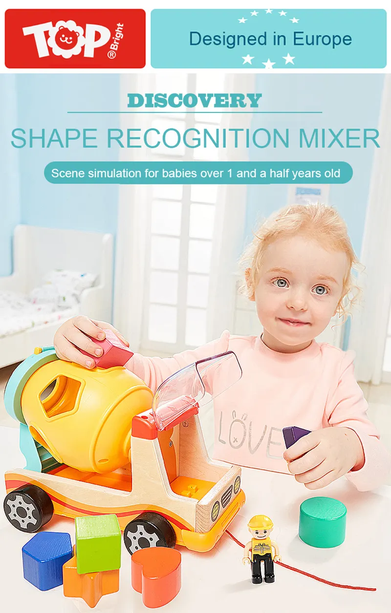 top bright wooden shape sorter toys for toddlers learning sort and match for 1 2 year old