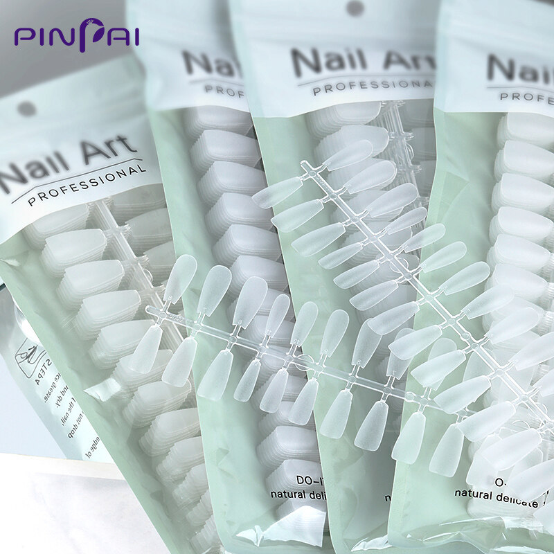 PINPAI 300pcs XS S M Size Press On Nails Semi