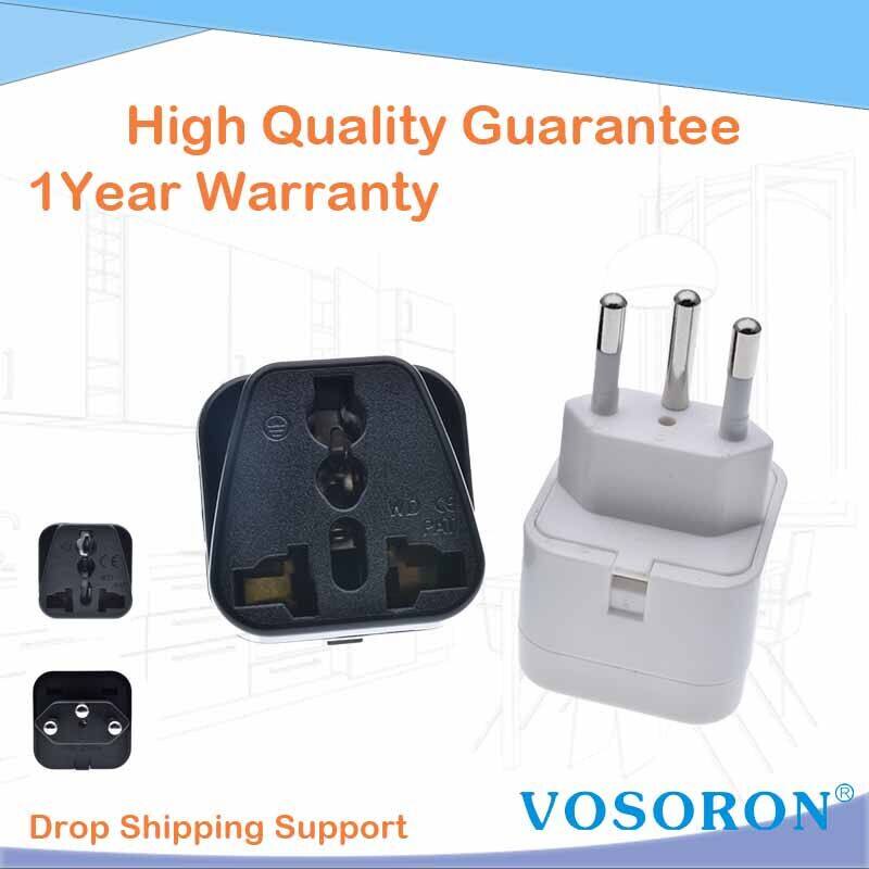 Đen Phổ EURO Anh AU USA EU Đến Thụy Sĩ Thụy Sĩ Suisse 3 Pin Cắm Chuyển Đổi Du Lịch Cắm Adapter 250V 10A