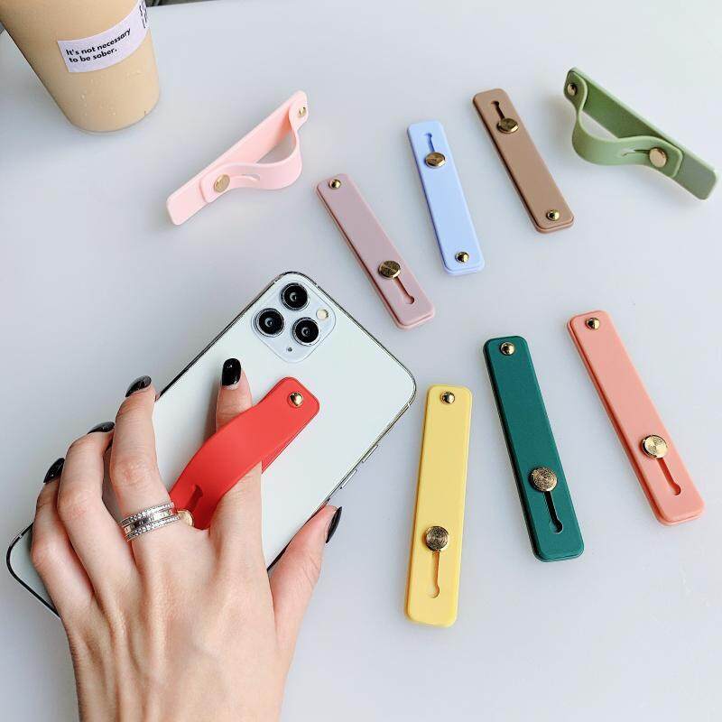 Hand Band Silicone Bracket Grip Stand Push Pull Finger Ring Phone Holder 