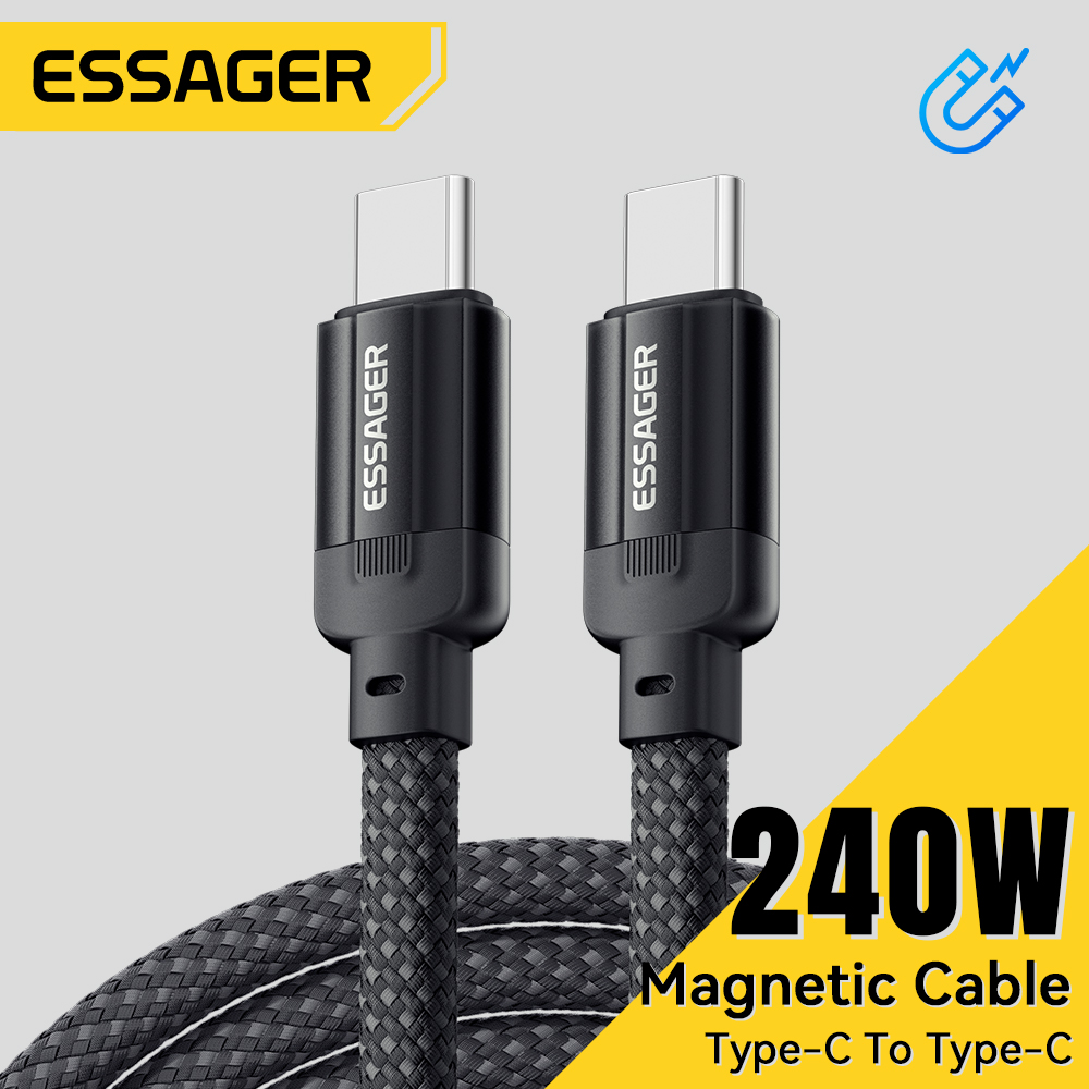 Essager Loại C đến C Cáp 240W 100W PD sạc siêu nhanh sạc nhanh Loại C Cáp cho iPhone Xiaomi Redmi Huawei Oneplus Samsung danh dự cáp điện thoại di động