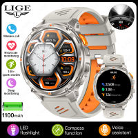 LIGE New Smart Watch Men 1100mAh Large Battery Long Standby Time Bluetooth Call IP68 Waterproof Outdoor Sport Tracker Smartwatch For Android IOS + Box