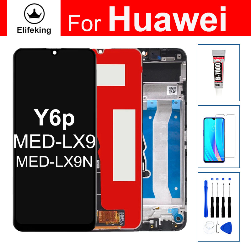 6.3 "100% thử nghiệm đối với huawei y6p lcd hiển thị cảm ứng màn hình cảm ứng bảng điều chỉnh cao chất lượng đối với huawei honor 9a cảm ứng digitizer lắp ráp không có điểm ảnh chết + công cụ miễn phí