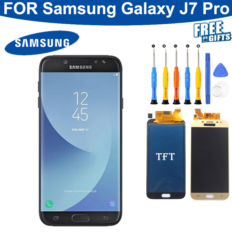 5.5 "cho samsung j730 màn hình lcd cho samsung samsung galaxy j7 pro 2017 màn hình lcd bộ số hóa màn hình lắp ráp j730f sm-j730fm hiển thị