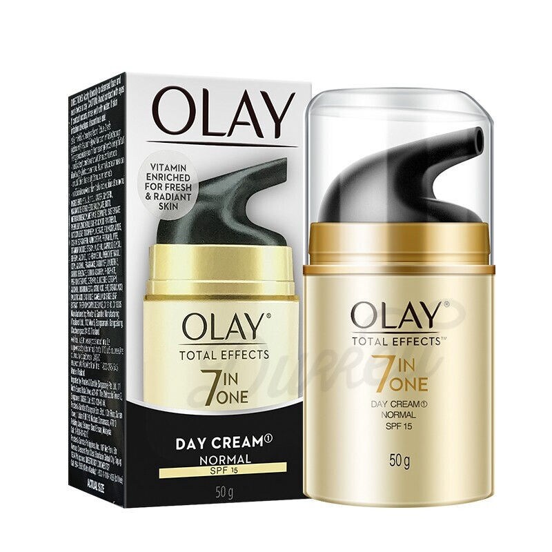 Gambar imported from Korea[Bonded Straight Hair] Olay Seven fold Multi effect Repair Cream Anti Wrinkle Light Spot Moisturizing Sunscreen 50g